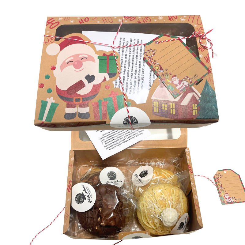 Box Gourmande de Noël – 4 ou 6 Cookies au choix