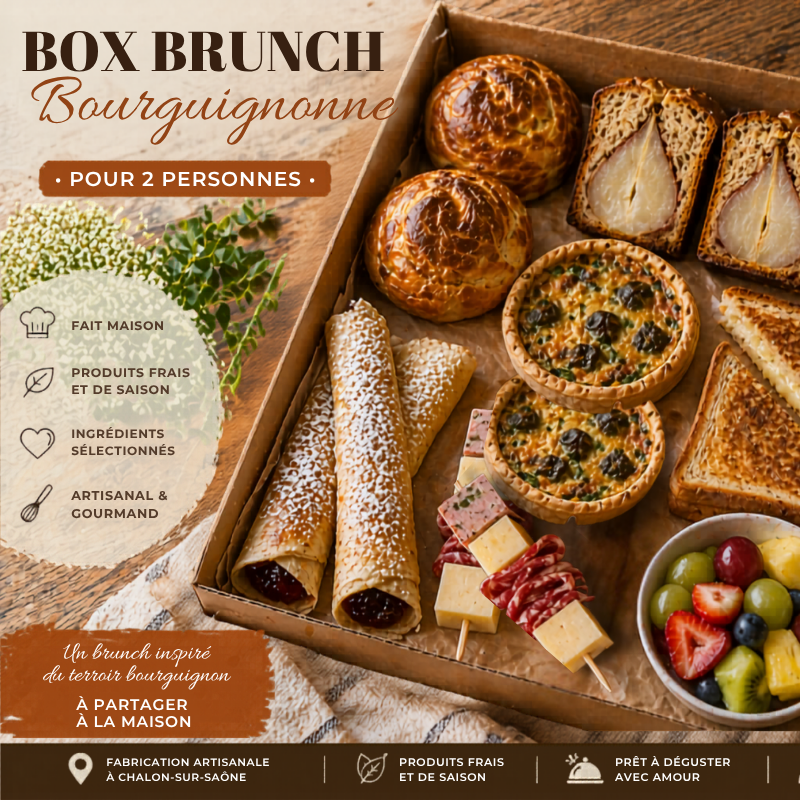 Box Brunch Bourguignonne pour 2 personnes | E Food Event Society