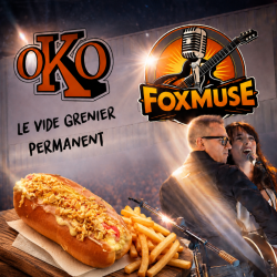 Hot Dog américain & frites – Concert Fox Muse